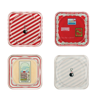 SPLENDID X GORGO IRUKA VOYAGE 4-PIECE COASTER SET