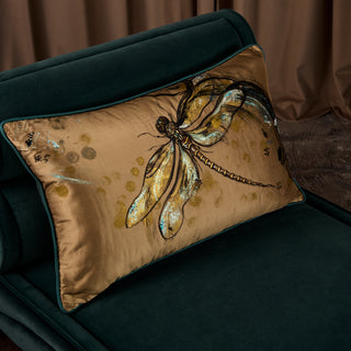 Dragonfly El Boyaması Kırlent – Limited Edition
