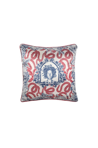 CUSHION BURGUNDY MEDUSA