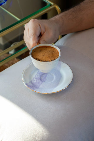 COFFEE CUP VOLENTE DENTELLE LILAC