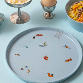 DAY OFF CLUB PLATE BLUE